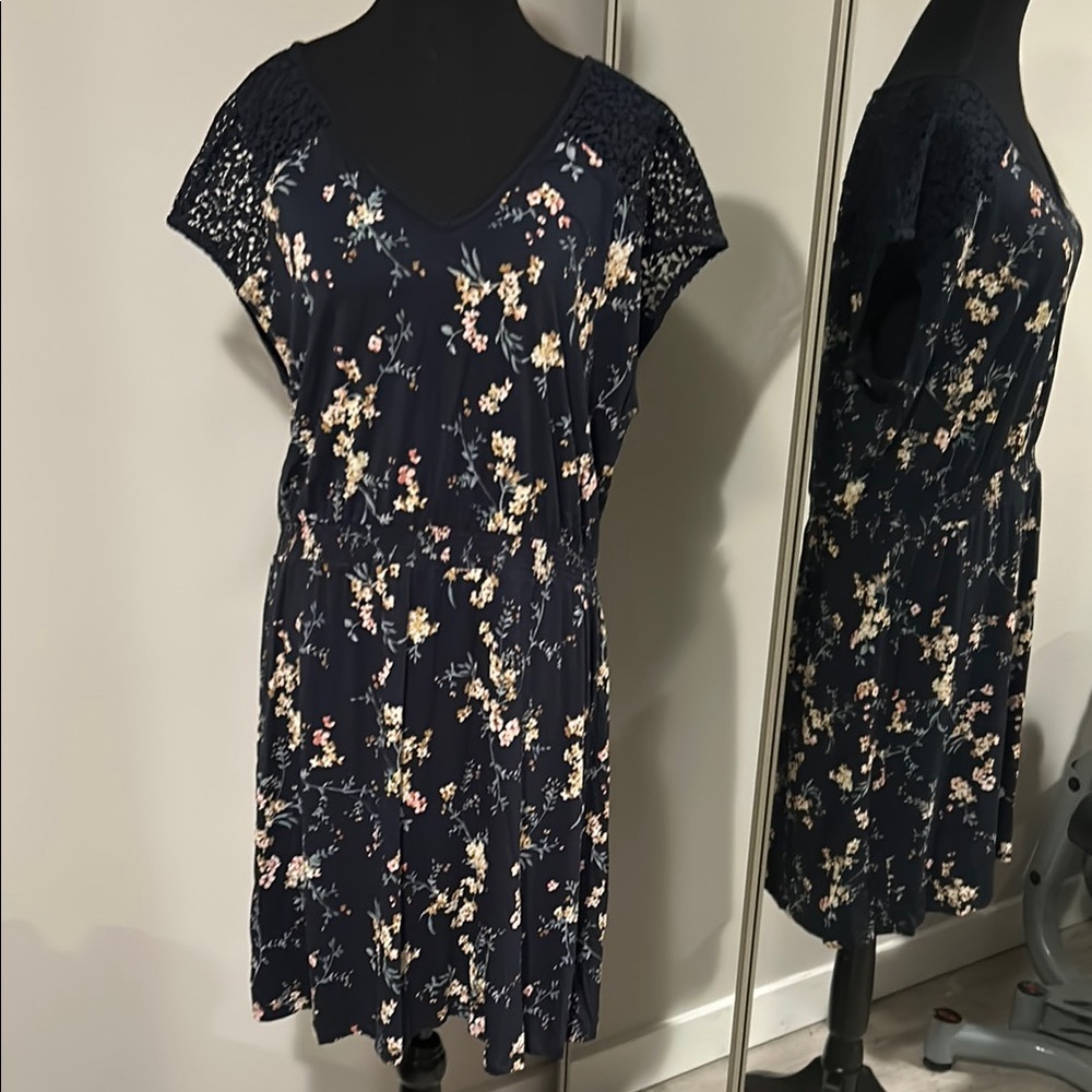 Floral Navy Dress